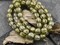 *20* 8mm Gold Washed Matte Olivine Luster Faceted Round Melon Beads